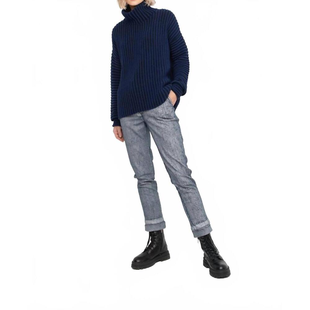 NEW OZAI N KU denim faded skinny pants in silver